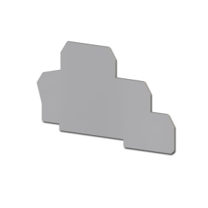 Tapa final para borne 1,2mm, material aislamiento PA, Gris KLEMSAN
